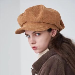 Daiso Corduroy Newsboy Cap for Ladies